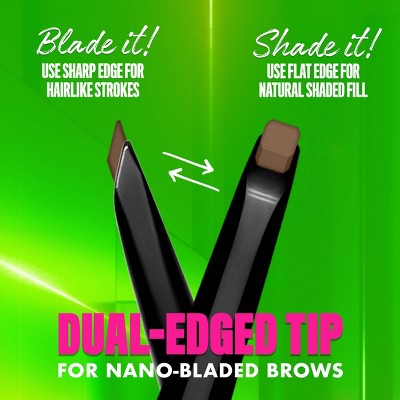 NYX Professional Makeup Brow Blade &amp; Shade Nano Mechanical Brow Pencil Ash Blonde 0.002oz - Imperfect Box by This is Beauty US