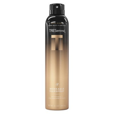 Tresemme A-List Collection Workable Hairspray, Golden Vanilla &amp; Sandalwood Scent 8.5oz - Imperfect Container