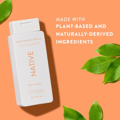Native Body Wash Sweet Peach &amp; Nectar Sulfate Free 18 fl oz - Imperfect Container by This is Beauty US