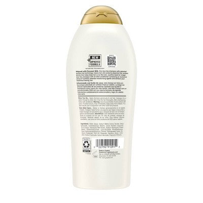 OGX Nourishing Coconut Milk Moisturizing Shampoo 25.4 fl oz - Imperfect Container by This is Beauty US
