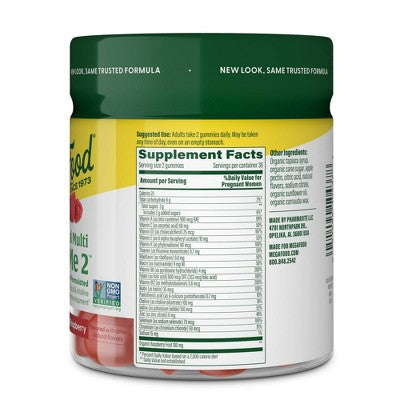 MegaFood Prenatal Gummy Vitamins, Folic Acid, Choline, Vitamin B12, Vitamin B6 Vegetarian 60ct - New by This is Beauty US