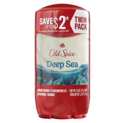 Old Spice Deep Sea Solid Antiperspirant &amp; Deodorant for Men Sea Mineral Scent 2.6oz/2pk - New by This is Beauty US