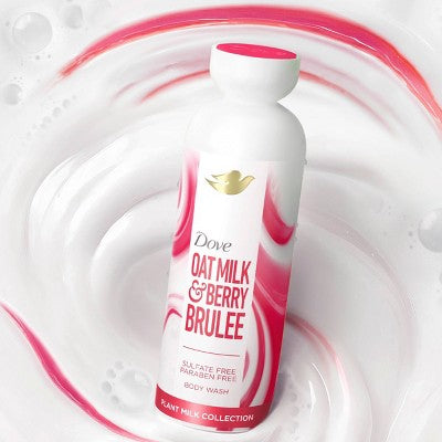 Dove Beauty Plant Milk Body Wash Oat Milk; Berry Brulee 17.5 fl oz - New by This is Beauty US