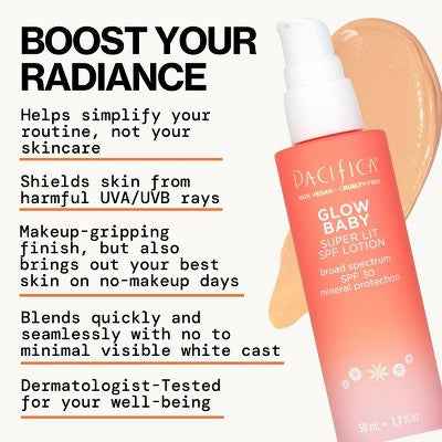 Pacifica Glow Baby Super Glow Face Lotion SPF 30 1.7 fl oz - Imperfect Box