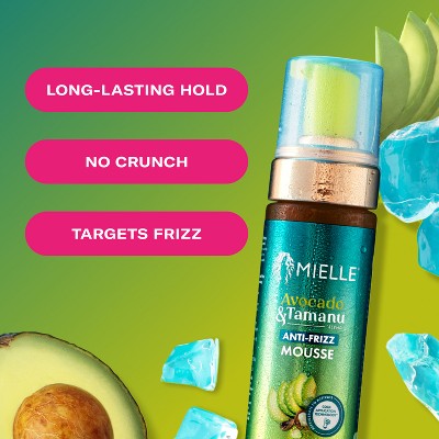 Mielle Organics Avocado &amp; Tamanu Anti-Frizz Mousse 7.5 fl oz - New by This is Beauty US