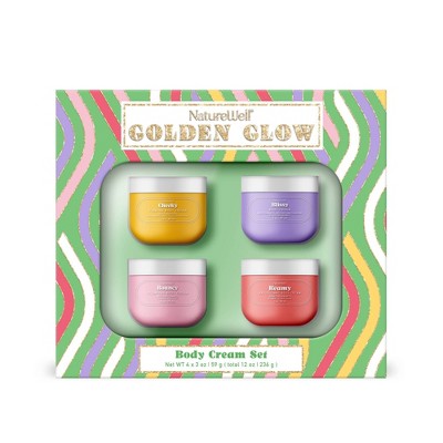 NatureWell Bath and Body Gift Sets Golden Glow 4ct - Imperfect Box by This is Beauty US