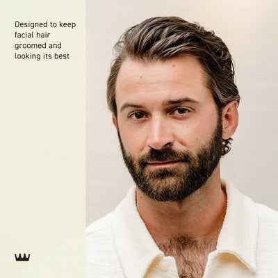 Cremo Beard and Mustache Stainless Steel Shears With Synthetic Leather Carrying Case And Comb For Precise Facial Hair Trimming - New