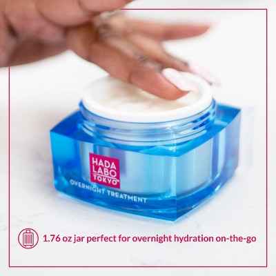 Hada Labo Tokyo Anti-Aging Overnight Treatment Hyaluronic Acid Night Cream 1.76oz - New
