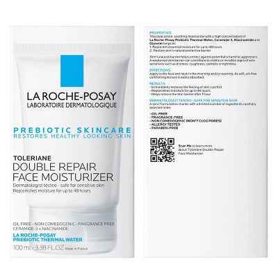 La Roche Posay Toleriane Double Repair Face Moisturizer with Ceramide and Niacinamide 3.38 fl oz - Missing Box