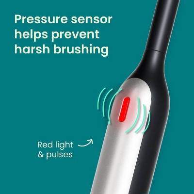 quip Rev Oscillating Rechargeable Electric Toothbrush Black/Silver - Imperfect Box by This is Beauty US