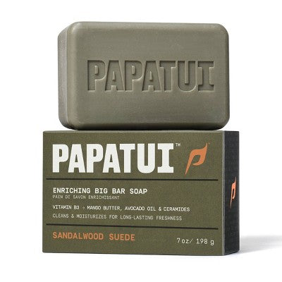 Papatui Enriching Men Bar Soap Sandalwood Suede 7oz - New by This is Beauty US