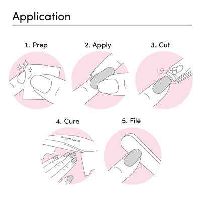 Dashing Diva Glaze Semi-Cured Gel Nail Polish Strips Emerald Marble 32ct - New