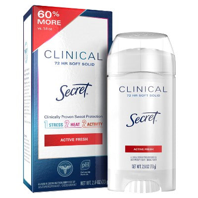 Secret Clinical Active Fresh 2.6oz - Missing Box by This is Beauty US