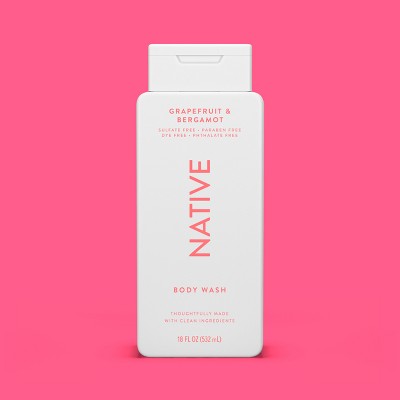 Native Body Wash for Women &amp; Men Grapefruit &amp; Bergamo Sulfate Free 18 fl oz - Imperfect Container by This is Beauty US