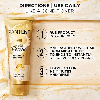 Pantene Pro-V Miracle Rescue Deep Repair Conditioner 8 fl oz - Imperfect Container by This is Beauty US