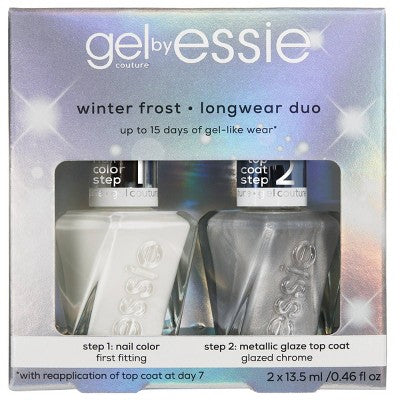 essie gel by essie Winter Frost Longwear Duo Gift Set Nail Polish Set 2pc - Imperfect Box by This is Beauty US
