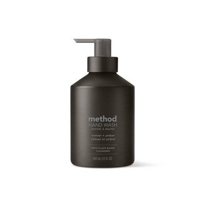 Method Aluminum Gel Hand Soap - Vetiver + Amber 12 fl oz - New by This is Beauty US