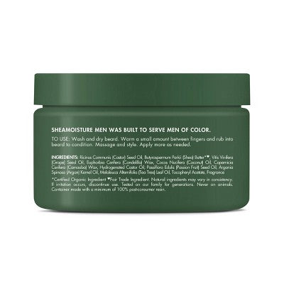 SheaMoisture Men Beard Balm Maracuja Oil &amp; Shea Butter 4oz - Imperfect Container