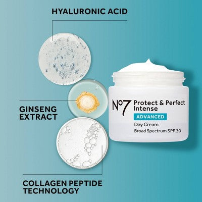 No7 Protect &amp; Perfect Intense Advanced Day Cream with SPF 30 1.69 fl oz - Imperfect Box by This is Beauty US