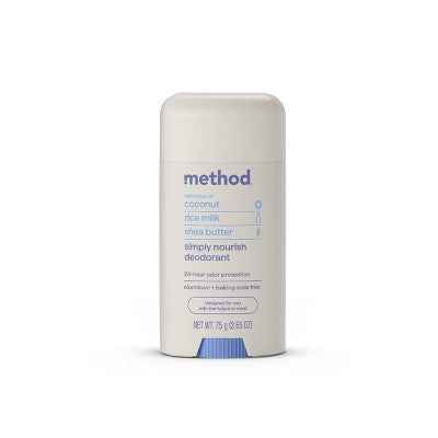 Method Solid Deodorant Simply Nourish Aluminum-Free 2.65oz - New