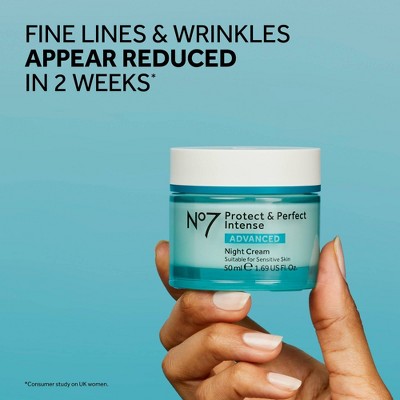 No7 Protect &amp; Perfect Intense Advanced Moisturizing Night Cream 1.69 fl oz - Imperfect Box