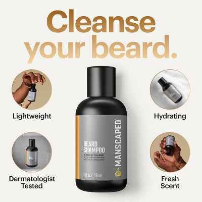 Manscaped Beard Shampoo 4 fl oz - New