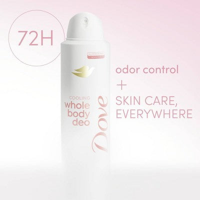 Dove Beauty Whole Body Deodorant Spray Raspberry; Rose Cooling Aluminum-Free 4oz - Imperfect Container by This is Beauty US