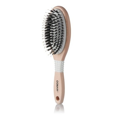 Conair Ceramic Wood Nylon &amp; Boar Bristle Cushion Hair Brush - Imperfect Box