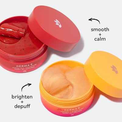derma e Vitamin C Bright Eyes Hydro Gel Patches 60ct - New