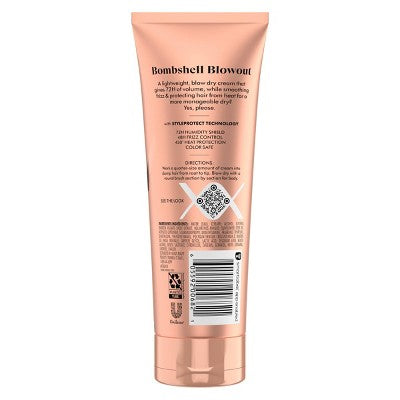 Nexxus Weightless Style Smooth &amp; Full Blow Dry Balm Volumizing Hair Cream 6 fl oz - Imperfect Container