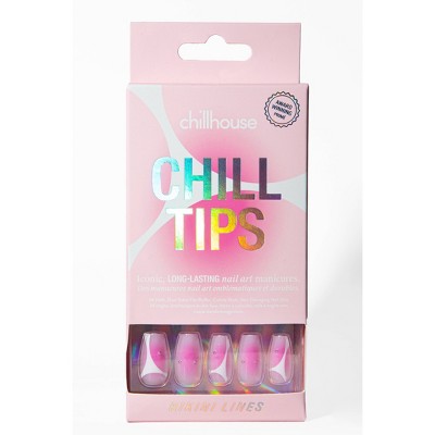 Chillhouse Chill Tips Press-On Nail Set - Design Studio Bikini Lines 24ct - Imperfect Box by This is Beauty US