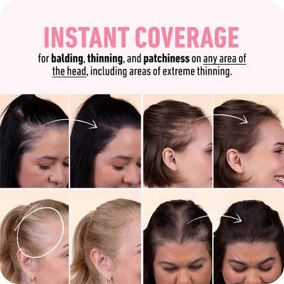 BOLDIFY Root Touch Up Powder with Brush, Covers Thinning Hair &amp; Grays, Water-Resistant Light Blonde - Imperfect Box by This is Beauty US