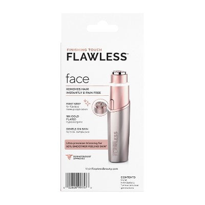 Finishing Touch Flawless Facial Hair Remover Electric Razor for Women Coral - Imperfect Box by This is Beauty US