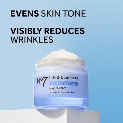 No7 Lift Luminate Triple Action Night Cream 1.69 fl oz - Imperfect Box by This is Beauty US