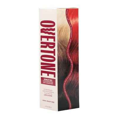 Overtone Scarlet Red Daily Conditioner- Semi-Permanent Ruby Red 4.5 oz - New