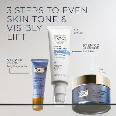 RoC Multi Correxion Even Tone &amp; Lift Eye Cream 0.5 fl oz - Imperfect Box