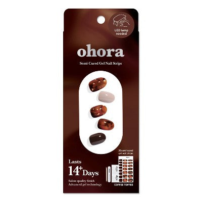 Ohora Gel Nail Art Design Line Coffee Toffee 30ct - Imperfect Box by This is Beauty US