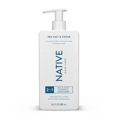 Native Sea Salt &amp; Cedar  2-in-1 Shampoo &amp; Conditioner  16.5 fl oz - New