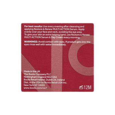 No7 Restore &amp; Renew Multi Action Face &amp; Neck Night Cream 1.69 fl oz - Imperfect Box