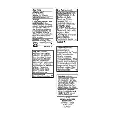 Neutrogena Skin Clearing Oil-Free Liquid Foundation 40 Nude 1 fl oz - Imperfect Container