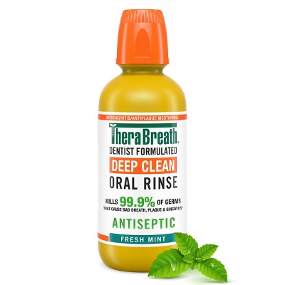 TheraBreath Deep Clean Mouthwash Fresh Mint 16 fl oz - New by This is Beauty US