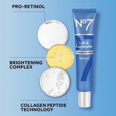 No7 Lift; Luminate Triple Action Face Serum 1.69 fl oz - Imperfect Box by This is Beauty US