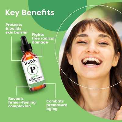 TruSkin Peptide Facial Serum with Vitamin B5 and Green Tea 1 fl oz - New