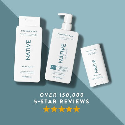 Native Solid Deodorant for Men Cashmere &amp; Rain Aluminum-Free 2.65oz - New by This is Beauty US