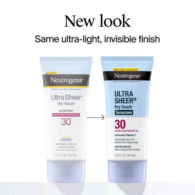 Neutrogena Ultra Sheer Dry-Touch Water Resistant Lotion SPF 30 5 fl oz - Imperfect Container by This is Beauty US
