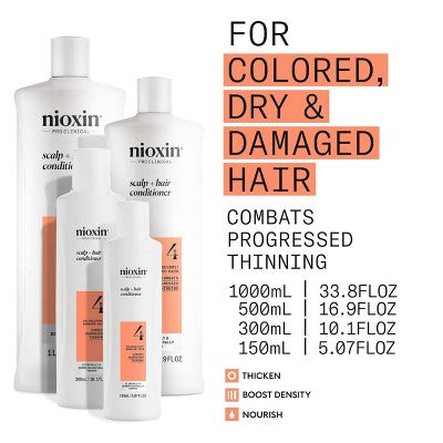 Nioxin System 4 Therapy Conditioner 10.1 fl oz - Imperfect Container by This is Beauty US