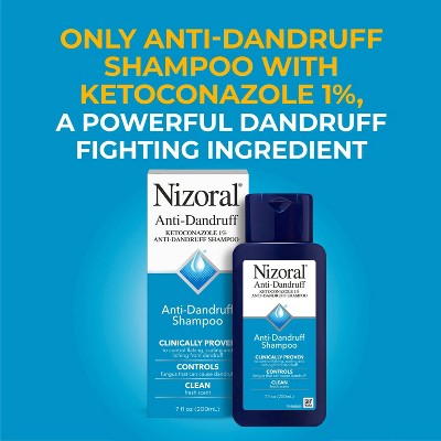 Nizoral Anti Dandruff Shampoo with 1% Ketoconazole, Clean Fresh Scent 7 fl oz - Imperfect Box by This is Beauty US