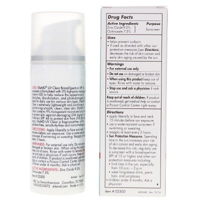 EltaMD UV Clear Broad-Spectrum SPF 46 Facial Sunscreen 1.7 oz - Imperfect Box by This is Beauty US