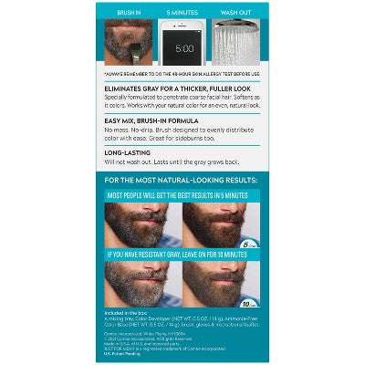 Just For Men Mustache &amp; Beard Jet Black M-61 - Imperfect Box