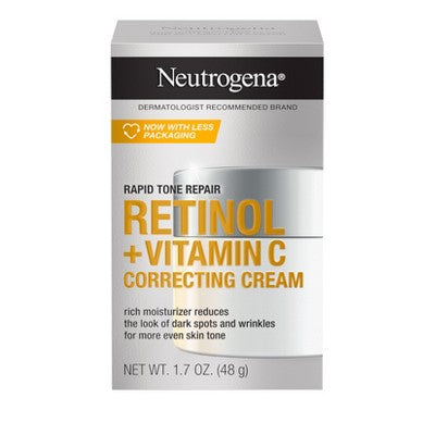 Neutrogena Rapid Tone Repair Retinol + Vitamin C Face and Neck Cream 1.7oz - Imperfect Box by This is Beauty US